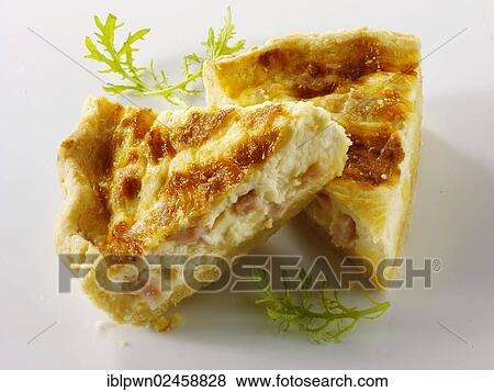 Slices of Quiche Lorraine View Large Photo Image Stock Photo - Slices of Quiche Lorraine. Fotosearch