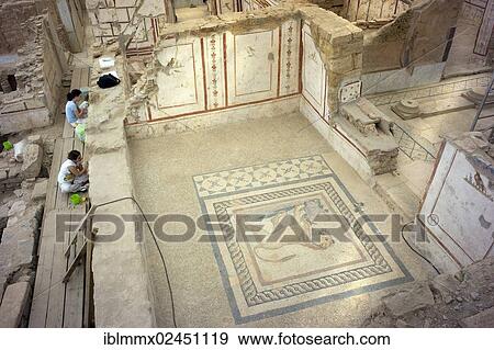 "Slope House 2, ancient archaeological site, restoration, Ephesus, Efes, Izmir province, Turkey, Asia" View Large Photo Image Stock Photo - "Slope House 2, ancient archaeological site, restoration, Ephesus, Efes, Izmir province, Turkey, Asia". Fotosearch
