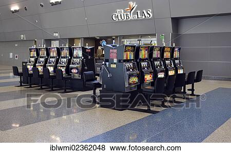 "Slot machines in the waiting area, casino, Terminal 3, McCarran International Airport, Las Vegas, Nevada, USA" View Large Photo Image Stock Photo - "Slot machines in the waiting area, casino, Terminal 3, McCarran International Airport, Las Vegas, Nevada, USA". Fotosearch