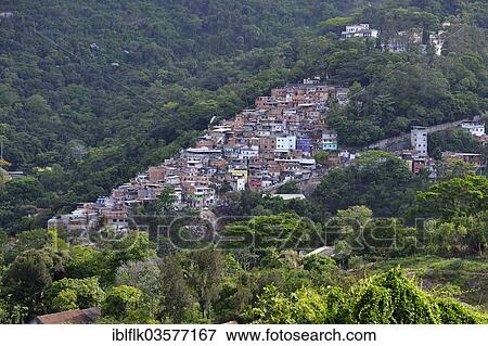 "Slum at the foot of Mount Corcovado, Favela Cerro Cora, Rio de Janeiro, Rio de Janeiro State, Brazil, South America" View Large Photo Image Stock Photo - "Slum at the foot of Mount Corcovado, Favela Cerro Cora, Rio de Janeiro, Rio de Janeiro State, Brazil, South America". Fotosearch