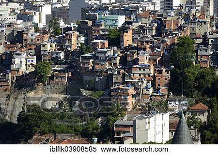 "Slums or favela, Rio de Janeiro, Rio de Janeiro State, Brazil, South America" View Large Photo Image Stock Photography - "Slums or favela, Rio de Janeiro, Rio de Janeiro State, Brazil, South America". Fotosearch