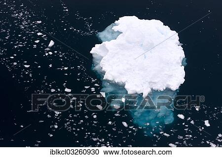 Stock Image - "Small iceberg in the Errera Channel, Antarctic Peninsula, Antarctica". Fotosearch