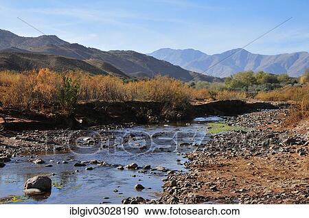 "Small river in a barren landscape, Souss-Massa-Draa, Antiatlas, Morocco, Africa" View Large Photo Image Stock Image - "Small river in a barren landscape, Souss-Massa-Draa, Antiatlas, Morocco, Africa". Fotosearch