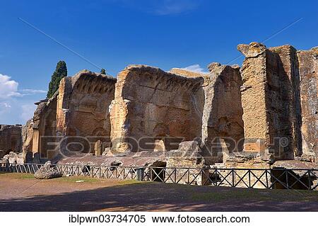 Stock Photography - "Small Thermal Baths, Hadrian's Villa, Villa Adriana, UNESCO World Heritage Site, Tivoli, Lazio, Italy, Europe". Fotosearch