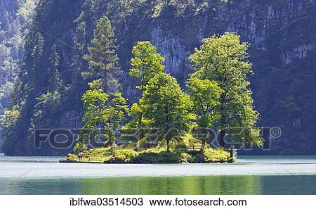 "Small tree-covered island in Koenigssee lake, Konigssee, Berchtesgadener Land District, Upper Bavaria, Bavaria, Germany, Europe" View Large Photo Image Stock Image - "Small tree-covered island in Koenigssee lake, Konigssee, Berchtesgadener Land District, Upper Bavaria, Bavaria, Germany, Europe". Fotosearch