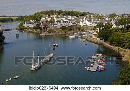 "Small village of Bono at the banks of the river Bono, southern Brittany, Bretagne, France, Europe" View Large Photo Image Picture - "Small village of Bono at the banks of the river Bono, southern Brittany, Bretagne, France, Europe". Fotosearch