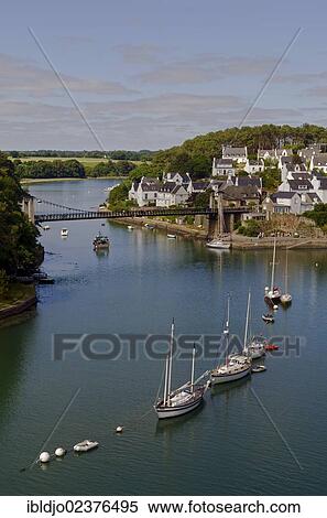 "Small village of Bono at the banks of the river Bono, southern Brittany, Bretagne, France, Europe" View Large Photo Image Stock Photography - "Small village of Bono at the banks of the river Bono, southern Brittany, Bretagne, France, Europe". Fotosearch