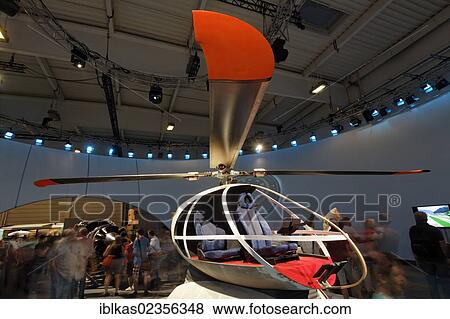 Stock Photo - "Smartheli, innovative micro-helicopter, concept study from iii solutions, Ideenpark 2012, technology and education summit conference, Essen, Ruhr area, North Rhine-Westphalia, Germany, Europe". Fotosearch
