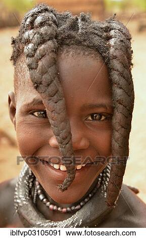 "Smiling Himba girl with typical hairstyle, Omuramba, Kaokoland, Kunene, Namibia, Africa" View Large Photo Image Stock Image - "Smiling Himba girl with typical hairstyle, Omuramba, Kaokoland, Kunene, Namibia, Africa". Fotosearch