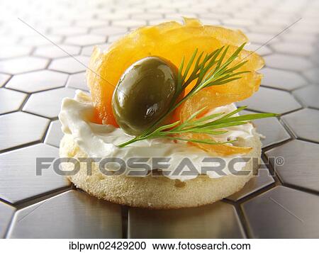Smoked salmon and cream cheese blinis View Large Photo Image Stock Image - Smoked salmon and cream cheese blinis. Fotosearch