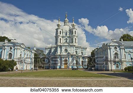 "Smolny Convent or Smolny Convent of the Resurrection, Saint Petersburg, Russia, Europe" View Large Photo Image Stock Photography - "Smolny Convent or Smolny Convent of the Resurrection, Saint Petersburg, Russia, Europe". Fotosearch