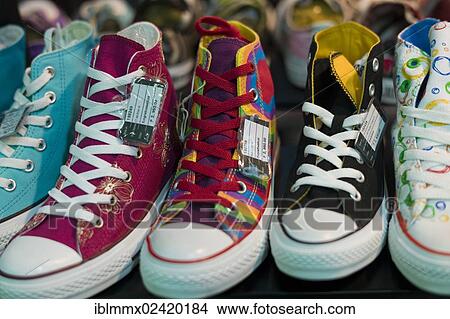 Picture - Sneakers, Ayala Center Cebu shopping center, Cebu, Philippines, Asia. Fotosearch