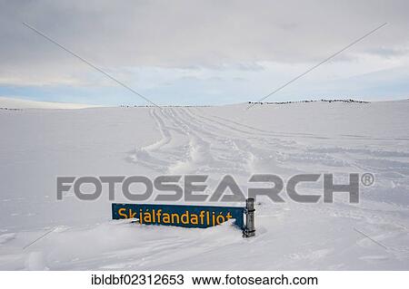"Snow-covered street sign, Vatnajoekull Glacier, Icelandic Highlands, Iceland, Europe" View Large Photo Image Stock Image - "Snow-covered street sign, Vatnajoekull Glacier, Icelandic Highlands, Iceland, Europe". Fotosearch