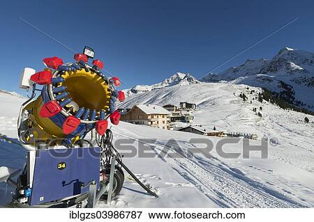 Stock Photo - "Snowgun, Kuhtai ski region, Tyrol, Austria, Europe". Fotosearch