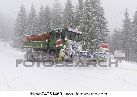 "Snowplough on the Black Forest High Road, B500, near Ruhestein, Baiersbronn, Baden-Wurttemberg, Germany, Europe" View Large Photo Image Stock Image - "Snowplough on the Black Forest High Road, B500, near Ruhestein, Baiersbronn, Baden-Wurttemberg, Germany, Europe". Fotosearch