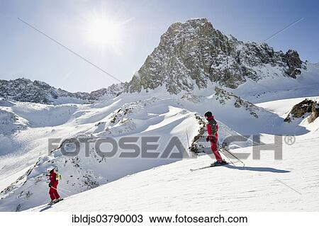 "Snowy mountain landscape, Tignes, Val-d’Isere, Departement Savoie, Alps, France, Europe" View Large Photo Image Stock Image - "Snowy mountain landscape, Tignes, Val-d’Isere, Departement Savoie, Alps, France, Europe". Fotosearch