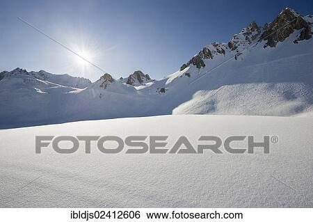 Snowy mountain landscape, Tignes, Val d'Isere, Savoy, Alps, France, Europe View Large Photo Image Stock Photograph - Snowy mountain landscape, Tignes, Val d'Isere, Savoy, Alps, France, Europe. Fotosearch