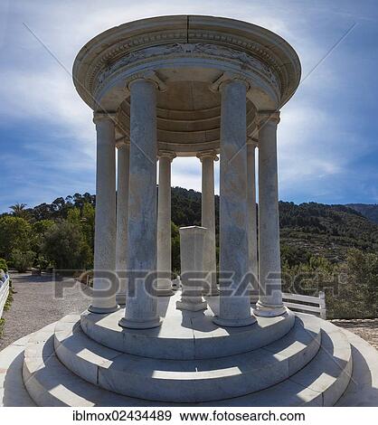 "Son Marroig, mansion of Archduke Ludwig Salvator with Ionic temple, Serra de Tramuntana, Deia, Northwest Coast, Mallorca, Majorca, Balearic Islands, Spain, Europe" View Large Photo Image Stock Photo - "Son Marroig, mansion of Archduke Ludwig Salvator with Ionic temple, Serra de Tramuntana, Deia, Northwest Coast, Mallorca, Majorca, Balearic Islands, Spain, Europe". Fotosearch