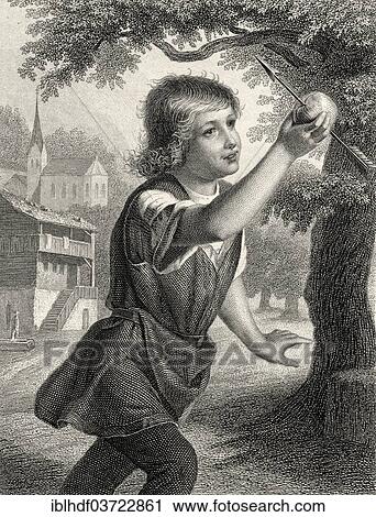 "Son of William Tell, character from the drama " William Tell" by Johann Christoph Friedrich von Schiller, steel engraving from " Schiller Gallery", 1869, Germany, Europe" View Large Photo Image Stock Image - "Son of William Tell, character from the drama " William Tell" by Johann Christoph Friedrich von Schiller, steel engraving from " Schiller Gallery", 1869, Germany, Europe". Fotosearch