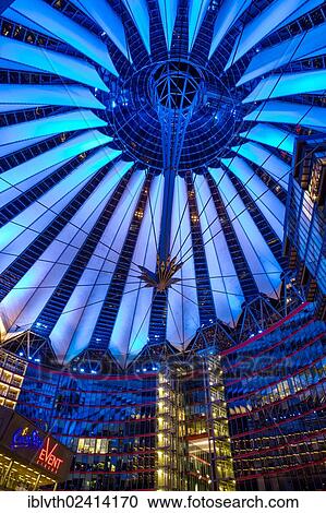 Stock Image - Sony Center in Berlin, Germany, Europe. Fotosearch