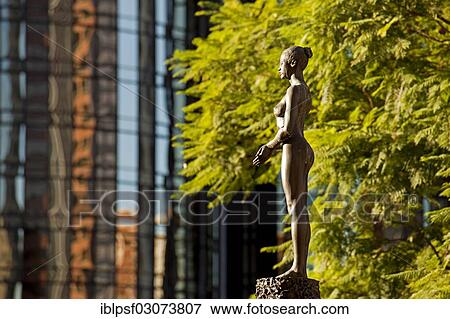 Stock Photo - "Source Figure"""" bronze sculpture by Robert Graham, Downtown, Los Angeles, California, United States, North America". Fotosearch