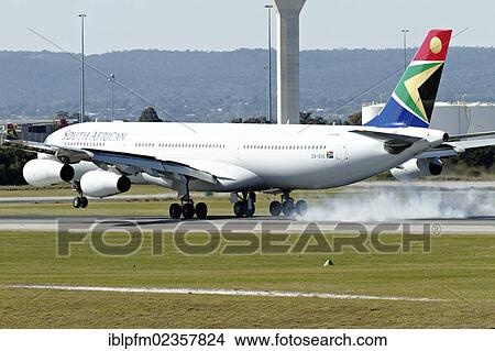 "South African Airways Airbus A340-300 landing at Perth Airport, Perth, Western Australia, Australia, Oceania" View Large Photo Image Picture - "South African Airways Airbus A340-300 landing at Perth Airport, Perth, Western Australia, Australia, Oceania". Fotosearch