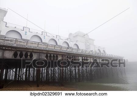 South parade pier in winter in the fog View Large Photo Image Stock Image - South parade pier in winter in the fog. Fotosearch