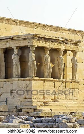 Southern portico of the Erechtheion temple with the Caryatids, Acropolis, Athens, Greece, Europe View Large Photo Image Stock Image - Southern portico of the Erechtheion temple with the Caryatids, Acropolis, Athens, Greece, Europe. Fotosearch