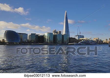 "Southwark with City Hall and The Shard, Europe's second-tallest building, 310 metres, River Thames, seen from the Tower of London, Southwark, London, London region, England, United Kingdom, Europe" View Large Photo Image Stock Image - "Southwark with City Hall and The Shard, Europe's second-tallest building, 310 metres, River Thames, seen from the Tower of London, Southwark, London, London region, England, United Kingdom, Europe". Fotosearch