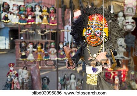 "Souvenir puppets for sale, Kathmandu Valley, Kathmandu, Kathmandu District, Bagmati Zone, Nepal, Asia" View Large Photo Image Stock Photograph - "Souvenir puppets for sale, Kathmandu Valley, Kathmandu, Kathmandu District, Bagmati Zone, Nepal, Asia". Fotosearch