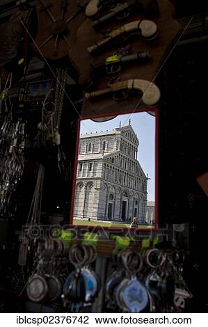 Stock Image - "Souvenir sale in Pisa, Tuscany, Italy, Europe". Fotosearch