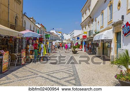 "Souvenir shops and cafes, city center, Albufeira, Algarve, Portugal, Europe" View Large Photo Image Picture - "Souvenir shops and cafes, city center, Albufeira, Algarve, Portugal, Europe". Fotosearch