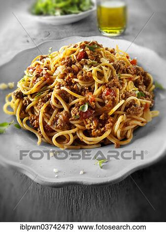 Spaghetti Bolognese View Large Photo Image Stock Photo - Spaghetti Bolognese. Fotosearch