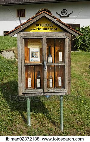 "Special brandies, Haumerhof farm in Obernathal, town of Ohlsdorf, Salzkammergut resort area, Traunviertel region, Upper Austria, Austria, Europe" View Large Photo Image Stock Photo - "Special brandies, Haumerhof farm in Obernathal, town of Ohlsdorf, Salzkammergut resort area, Traunviertel region, Upper Austria, Austria, Europe". Fotosearch