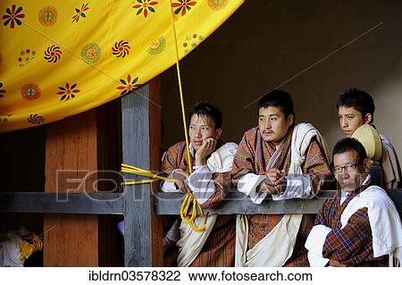 "Spectators at a monastery festival in Jakar Dzong fortress, Jakar, Bumthang district, Bhutan, Asia" View Large Photo Image Stock Image - "Spectators at a monastery festival in Jakar Dzong fortress, Jakar, Bumthang district, Bhutan, Asia". Fotosearch