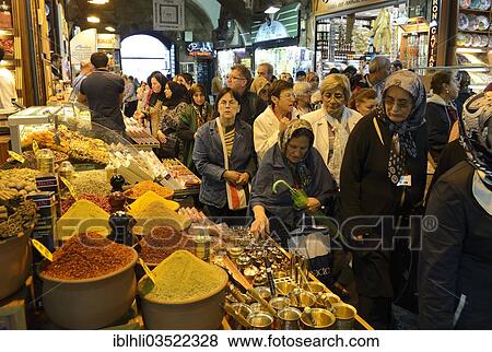 "Spice Bazaar, Egyptian Bazaar, Misir Carsisi, Eminonu, Istanbul, European side, Istanbul Province, Turkey, European side, Europe" View Large Photo Image Stock Photo - "Spice Bazaar, Egyptian Bazaar, Misir Carsisi, Eminonu, Istanbul, European side, Istanbul Province, Turkey, European side, Europe". Fotosearch