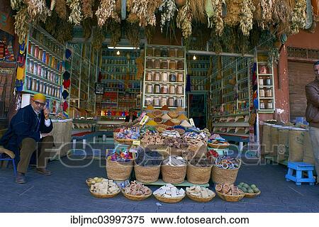 "Spice shop, Rahba Kedima Square, Place des Epices, Medina, Marrakech, Marrakesh-Tensift-El Haouz region, Morocco, Africa" View Large Photo Image Stock Photography - "Spice shop, Rahba Kedima Square, Place des Epices, Medina, Marrakech, Marrakesh-Tensift-El Haouz region, Morocco, Africa". Fotosearch