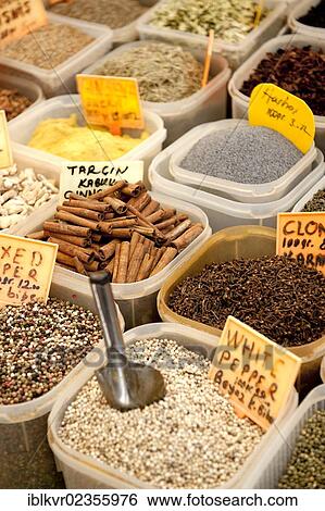 "Spices on sale at a Turkish market, Turkey, Asia" View Large Photo Image Stock Photograph - "Spices on sale at a Turkish market, Turkey, Asia". Fotosearch