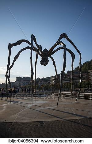 "Spider sculpture Maman by Louise Bourgeois, in front of the Guggenheim Museum Bilbao, Bilbao, Basque Country, Biscay Province, Spain, Europe" View Large Photo Image Picture - "Spider sculpture Maman by Louise Bourgeois, in front of the Guggenheim Museum Bilbao, Bilbao, Basque Country, Biscay Province, Spain, Europe". Fotosearch