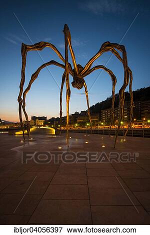 "Spider sculpture Maman by Louise Bourgeois, in front of the Guggenheim Museum Bilbao, Bilbao, Basque Country, Biscay Province, Spain, Europe" View Large Photo Image Stock Photo - "Spider sculpture Maman by Louise Bourgeois, in front of the Guggenheim Museum Bilbao, Bilbao, Basque Country, Biscay Province, Spain, Europe". Fotosearch