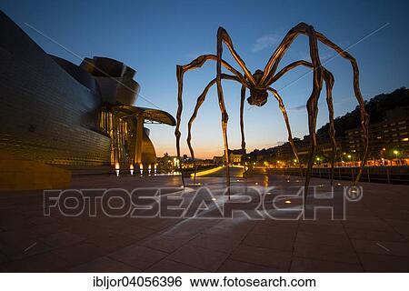 "Spider sculpture Maman by Louise Bourgeois, in front of the Guggenheim Museum Bilbao, Bilbao, Basque Country, Biscay Province, Spain, Europe" View Large Photo Image Stock Photograph - "Spider sculpture Maman by Louise Bourgeois, in front of the Guggenheim Museum Bilbao, Bilbao, Basque Country, Biscay Province, Spain, Europe". Fotosearch