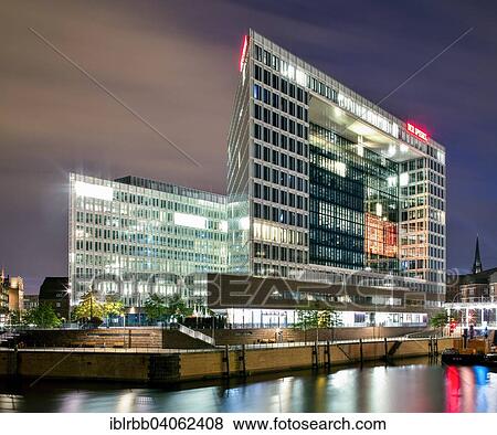 Stock Photo - "Spiegel-Gebaude, publishing house Spiegel-Verlag, Ericusspitze, HafenCity, Hamburg, Germany, Europe". Fotosearch