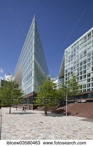 Stock Image - "Spiegel Publishing House building on Ericusspitze, HafenCity, Hamburg, Hamburg, Germany, Europe". Fotosearch