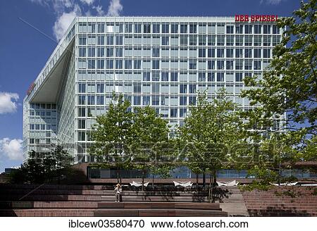 Stock Image - "Spiegel Publishing House building on Ericusspitze, HafenCity, Hamburg, Hamburg, Germany, Europe". Fotosearch
