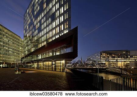 Stock Photo - "Spiegel Publishing House building on Ericusspitze, HafenCity, Hamburg, Hamburg, Germany, Europe". Fotosearch