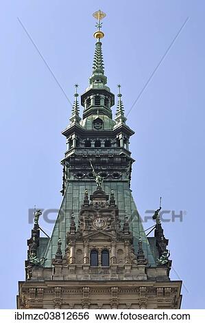 "Spire, City Hall, Hamburg, Germany, Europe" View Large Photo Image Stock Photograph - "Spire, City Hall, Hamburg, Germany, Europe". Fotosearch