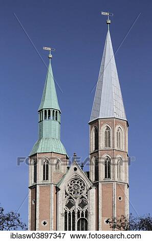 "Spires of the Church of Saint Catherine, Katharinenkirche, Braunschweig or Brunswick, Lower Saxony, Germany, Europe" View Large Photo Image Stock Photo - "Spires of the Church of Saint Catherine, Katharinenkirche, Braunschweig or Brunswick, Lower Saxony, Germany, Europe". Fotosearch