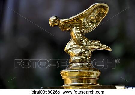 "Spirit of Ecstasy, also called Emily, bonnet ornament, gilded, on a vintage Rolls-Royce Silver Wraith, built from 1946, Rome, Lazio, Italy, Europe" View Large Photo Image Stock Photography - "Spirit of Ecstasy, also called Emily, bonnet ornament, gilded, on a vintage Rolls-Royce Silver Wraith, built from 1946, Rome, Lazio, Italy, Europe". Fotosearch