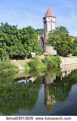 "Spitzer Turm tower on the Tauber river, Wertheim, Baden-Wurttemberg, Germany, Europe" View Large Photo Image Stock Photo - "Spitzer Turm tower on the Tauber river, Wertheim, Baden-Wurttemberg, Germany, Europe". Fotosearch
