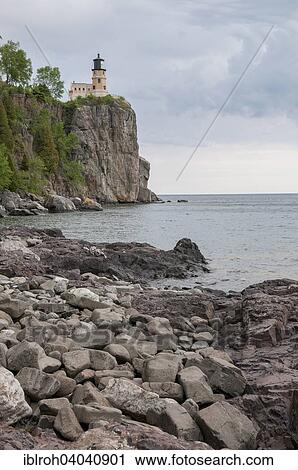 "Split Rock Lighthouse, Lake Superior, Minnesota, United States, North America" View Large Photo Image Stock Image - "Split Rock Lighthouse, Lake Superior, Minnesota, United States, North America". Fotosearch